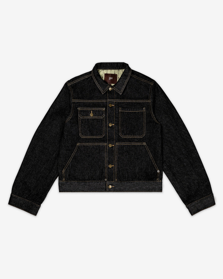 RAW EMBOSSED WORKWEAR JACKET